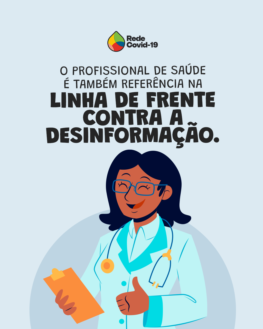O profissional de saúde é também referência na linha de frente contra a desinformação